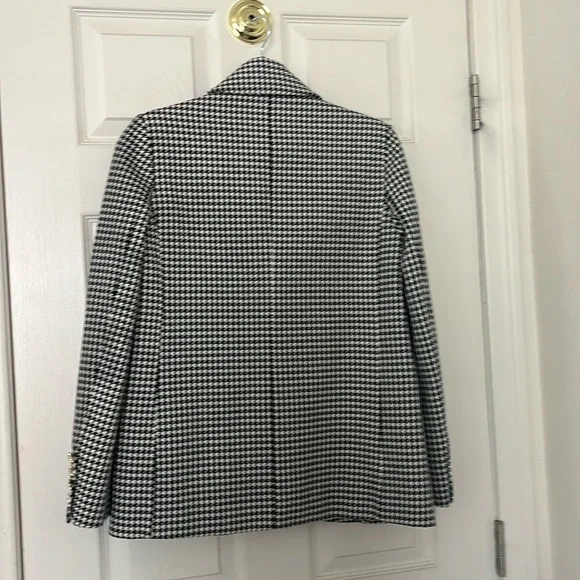 NWOT SELF-PORTRAIT HOUNDSTOOTH Cotton Jacket, US 8 - Picture 14 of 15